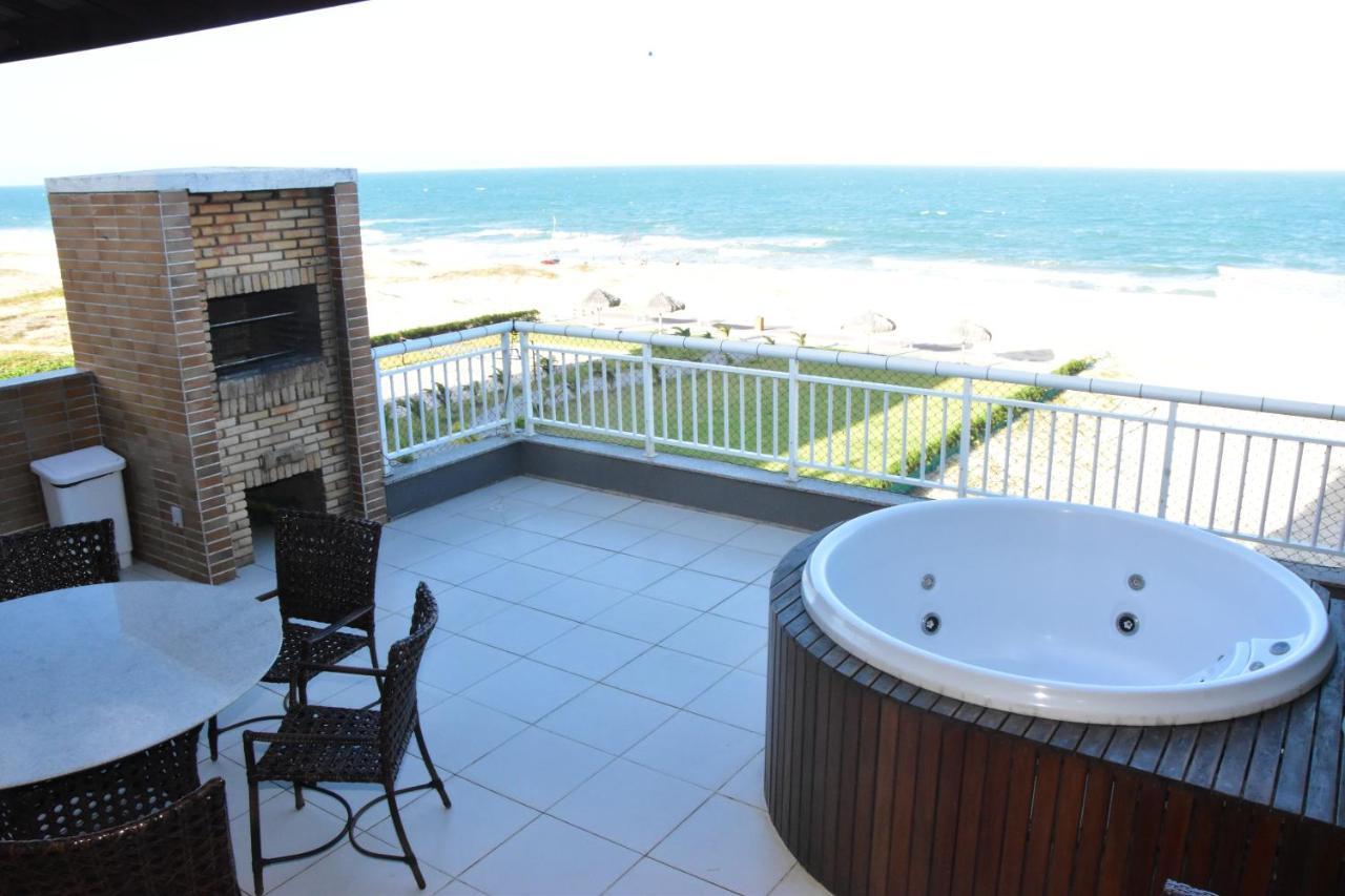 Apartamento Terramaris Duplex Luxo - Frente Mar Aquiraz Exterior foto